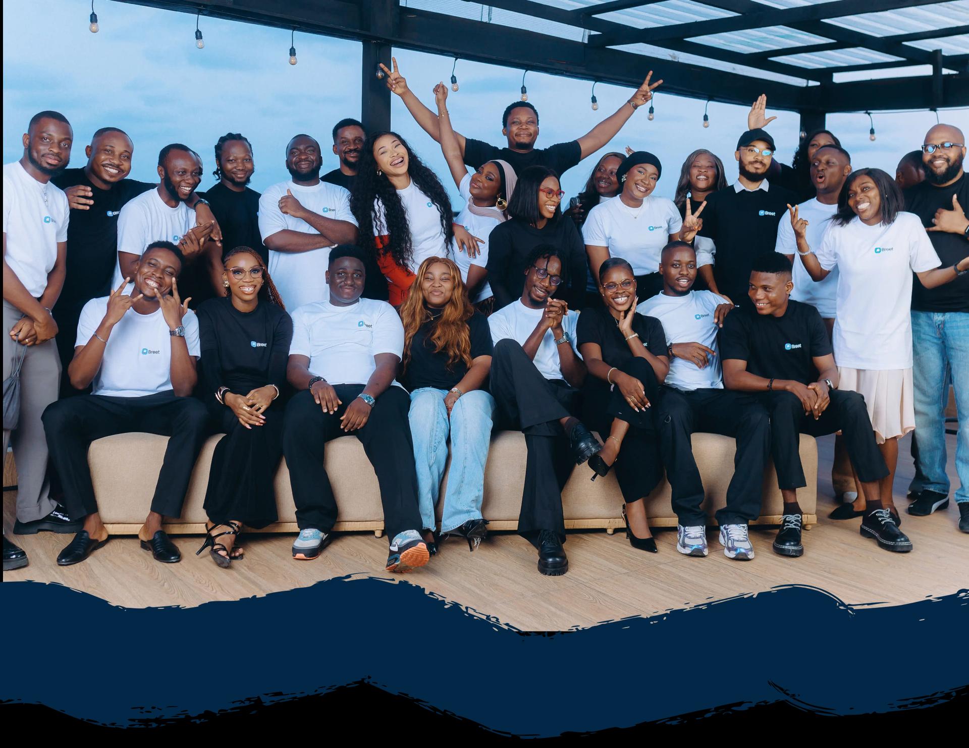 Breet team members at the office