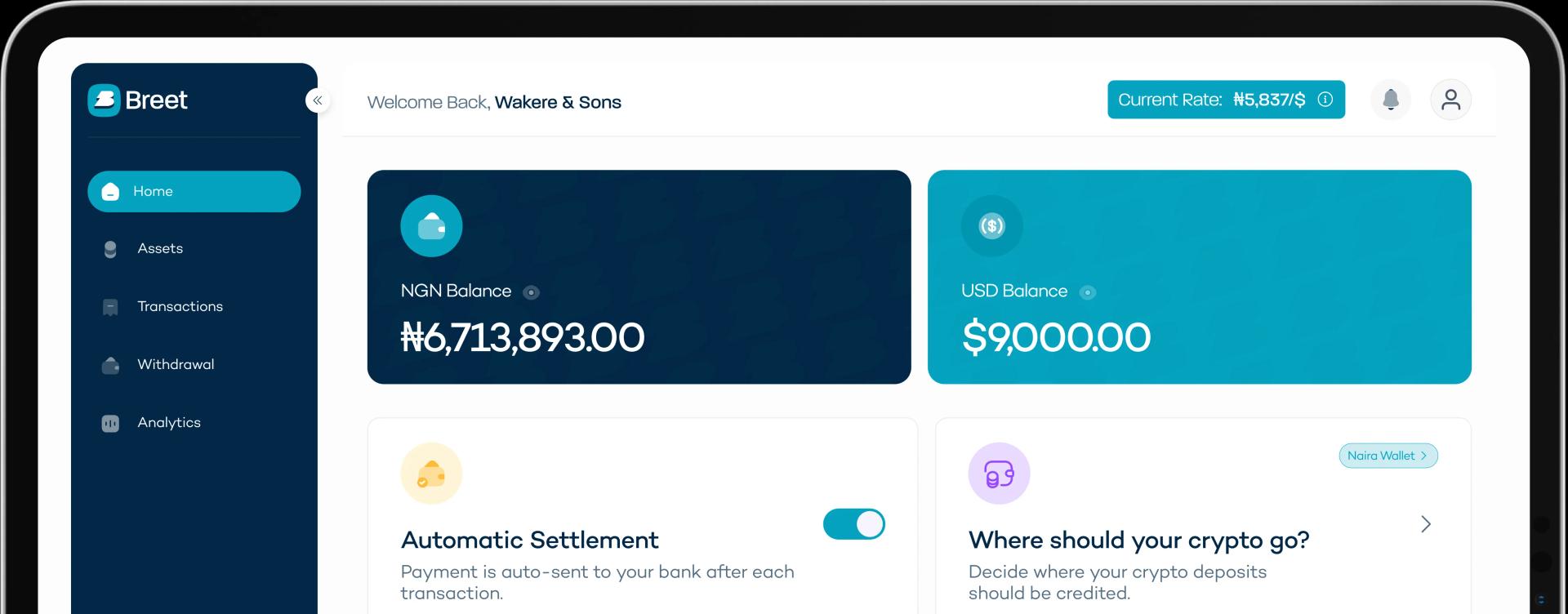 Breet VIP Desk Screenshot