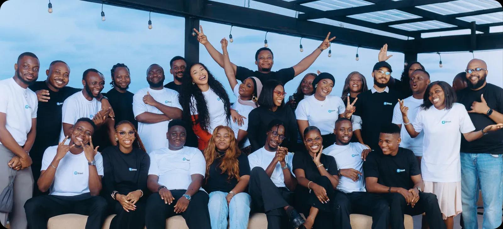 Breet team members at the office