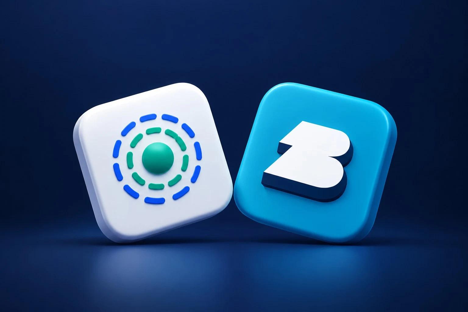 RampHub and Breet branded 3D crypto badges