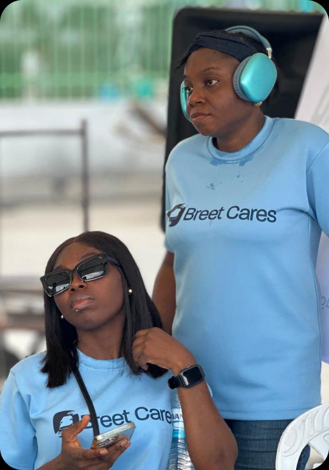 Breet Cares community outreach photo