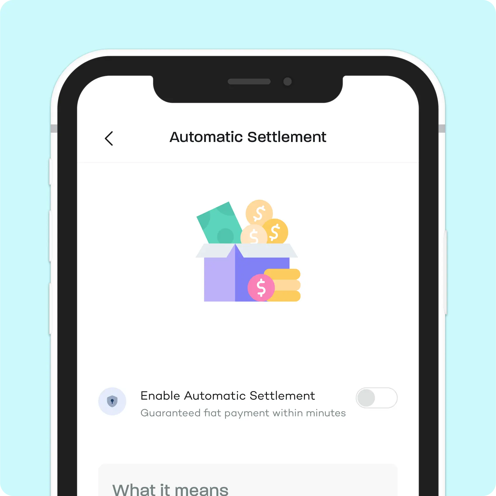 Breet feature illustration: Automatic Payment Settlement - Forget manual withdrawals—Breet automates it for you, so you can focus on better things.